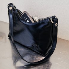 SPARKLING SQUARE HOBO BAG(BLACK PEPPER) 22SSH001