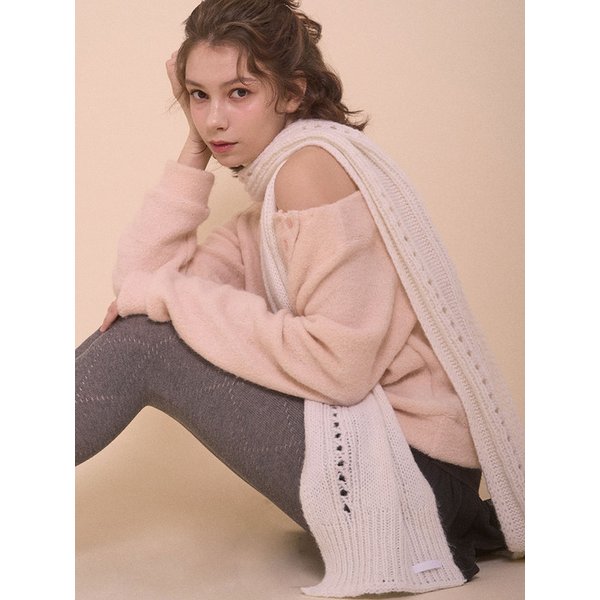 SNOWFLAKE MUFFLER-IVORY