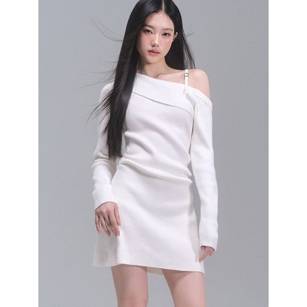 엘로이즈 버클 언밸런스 원피스 [IVORY]