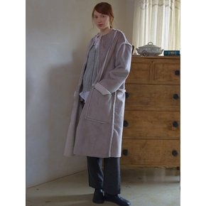 Reversible long mustang coat