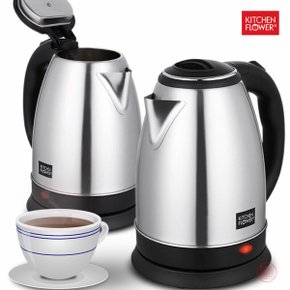 1.8L 대용량 알파 무선포트 스테인리스 전기포트 커피포트 티포트 전기주전자