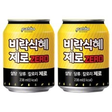  팔도 비락 식혜 제로 238mL x 6개  전통음료 쌀음료 제로음료