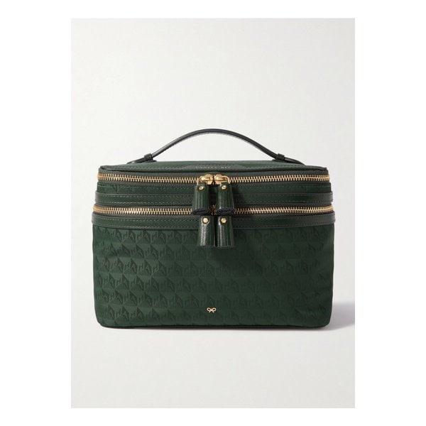 가죽 트리밍 나일론 자카드 코스메틱 케이스 1647597336931383