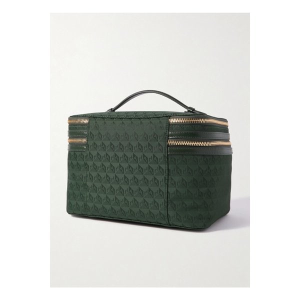 가죽 트리밍 나일론 자카드 코스메틱 케이스 1647597336931383