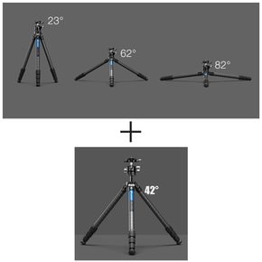 Leofoto 카본 삼각대 Mr.Y 시리즈 LY-254C+LH-30 자유 운대 세트 다리 직경 25mm 4단 너트 록