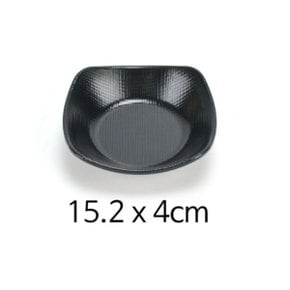 반찬그릇 앞접시 접시 주방접시 PB 사각 4호 15.2x4cm 1p X ( 2매입 )