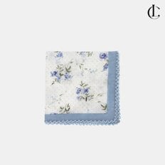 엘케이트 여성 꽃 손수건 두건 코튼 거즈 등산 목수건 레이스손수건 LDR175