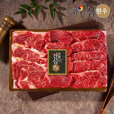 감동 [냉장][농협안심한우] 구이3호 1kg (등심500g+채끝500g) 외 옵션