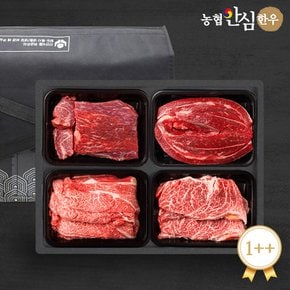 [냉장][농협안심한우] 구이3호 1kg (등심500g+채끝500g) 외 옵션