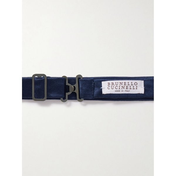 브루넬로쿠치넬리 셀프 타이 듀체스 코튼 실크 블렌드 새틴 보타이 46376663162997959