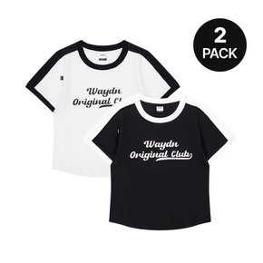[2PACK]82 크롭 트랙 숏 슬리브