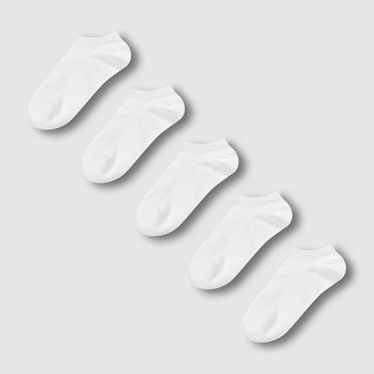 JAJU 여 코튼 스니커즈 삭스 5족 J146903101001