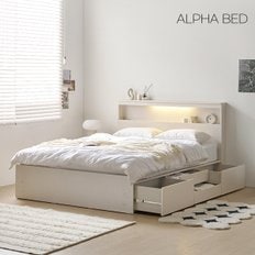 이브 LED 2단 수납침대 SS+애쉬드 본넬스프링