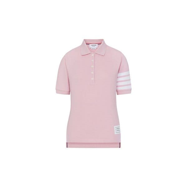 26SS 사선 숏 슬리브 클래식 폴로 티셔츠 라이트핑크 FJP052G 07976 680