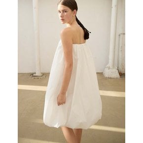 2 Way Balloon Skirt Dress Long_White