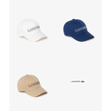 라코스테 (여성) 25SS 면 트윌 스티치 그래픽 야구모자 RK211E-55G 3컬러 (택1)