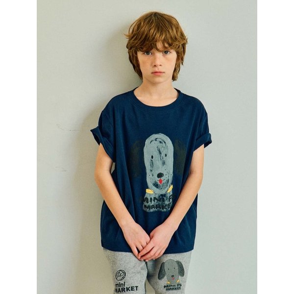 25SS 도그 숏슬리브 티셔츠(NAVY)