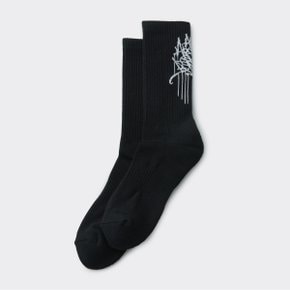 [BISCO SMITH] Black Graphic Socks CALAX25911BKX