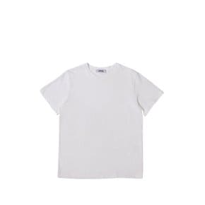 실키 라운드 반팔 티셔츠_WHITE