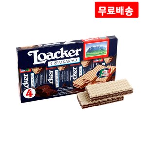 로아커 크림카카오 45g 4입 X 4 웨하스 간식 과자