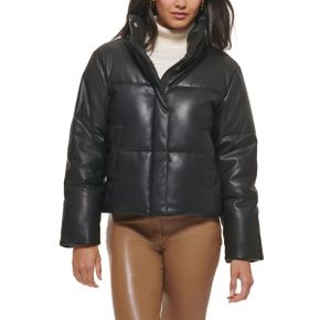 3623599 Levis Water Resistant Faux Leather Puffer Jacket