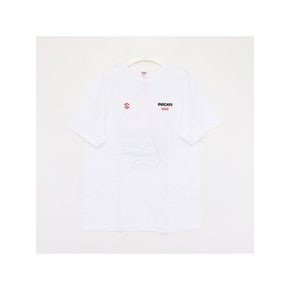 두카티 콜라보 반팔 남성(공용) 티셔츠 SS24T47 WHITE