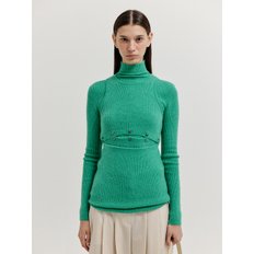 XEEP Separable Knit Turtleneck - Green