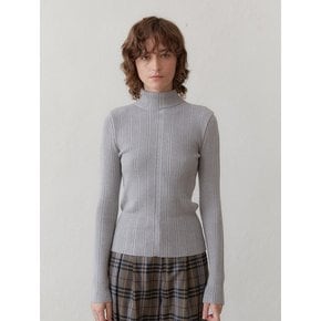 PLEATS POLA KNIT - LIGHT GREY