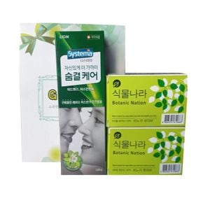 nb숨결케어치약+식물나라비누-3종세트 1box40입