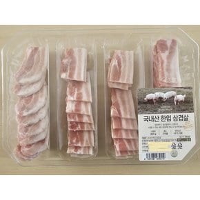 국내산냉동한입삼겹살800g