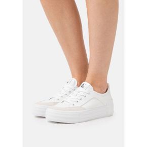 5113208 Calvin Klein VULC FLATFORM BOLD IRREG LINES - Trainers white/ancient white