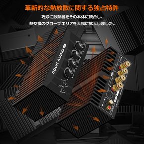 Douk Audio A100 하이파이 TPA3255 300W 디지털 파워 앰프 모노 스테레오 호환 하이 버스 오디오