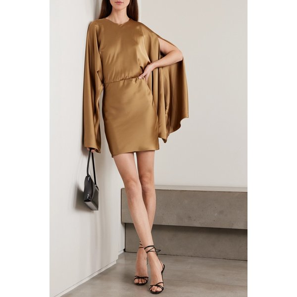 노마카말리 오비 새틴 미니 원피스 46376663162988414