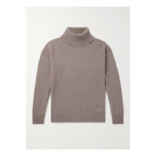 로고 자수 캐시미어 롤넥 스웨터 뉴트럴 1647597354992701