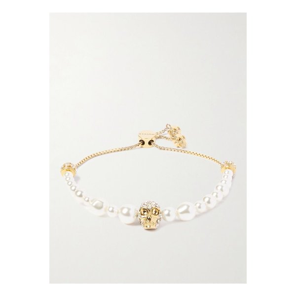 골드톤 크리스탈 인조 진주 팔찌 46376663162892195