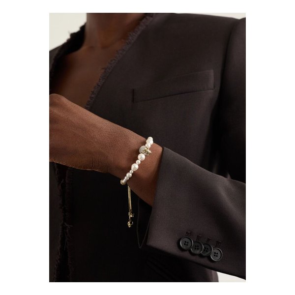 골드톤 크리스탈 인조 진주 팔찌 46376663162892195