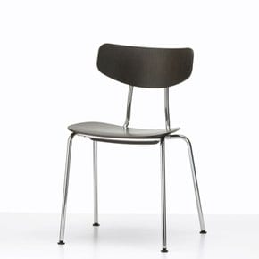 바로 배송_Vitra 모카_다크 오크, 크롬