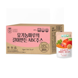 유기농마루 갈아만든 NFC착즙 유기농 ABC쥬스 50팩 / 100% 유기농 사과, 레드비트, 당근