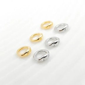 10pcs 20pcs 황동 엔드 비드 팁 더블 홀 커넥터 링 캡 목걸이 팔찌 쥬얼리