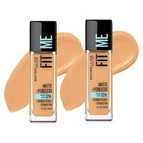 Maybelline 메이블린 뉴욕 핏 미 매트 포어리스 파운데이션 30ml 골든 2개