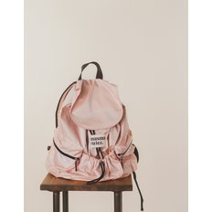 [최초가 56,000원][리퍼브] String flap backpack _ Glittery pink