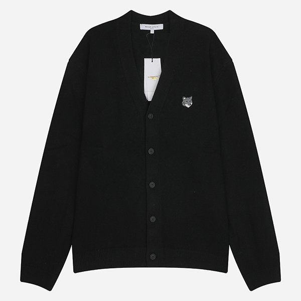 [시흥점] 6S PM00502KT1006 P199 그레이 폭스 헤드 가디건 블랙