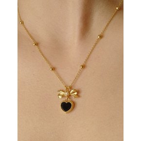 Ribbon Heart Necklace