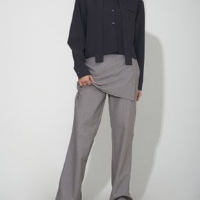 CMNMSTUDIO / Fake skirt layered pants (3 Color)