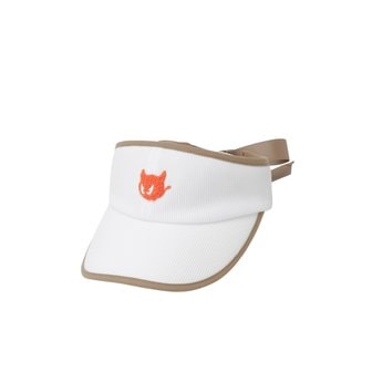 왁 골프 (WGRCX24201LBR)여성 Ribbon Visor 모자