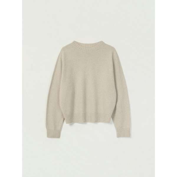 YAVIN WOOL ROUND KNIT_BEIGE
