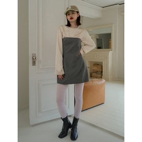 VOLUME TUBE DRESS_GRAY