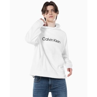 Calvin Klein Jeans 남성 롱슬리브 스탠다드로고 테리 후드 티셔츠(40HM231리오더)