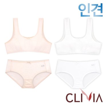 크리비아 주니어1단계 인견 브라팬티2종(CLB6059)75AA-85AA