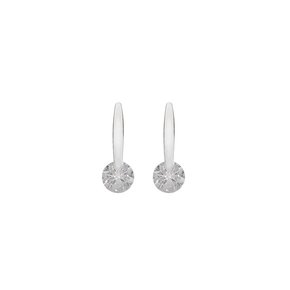 silver twinkle square-earring